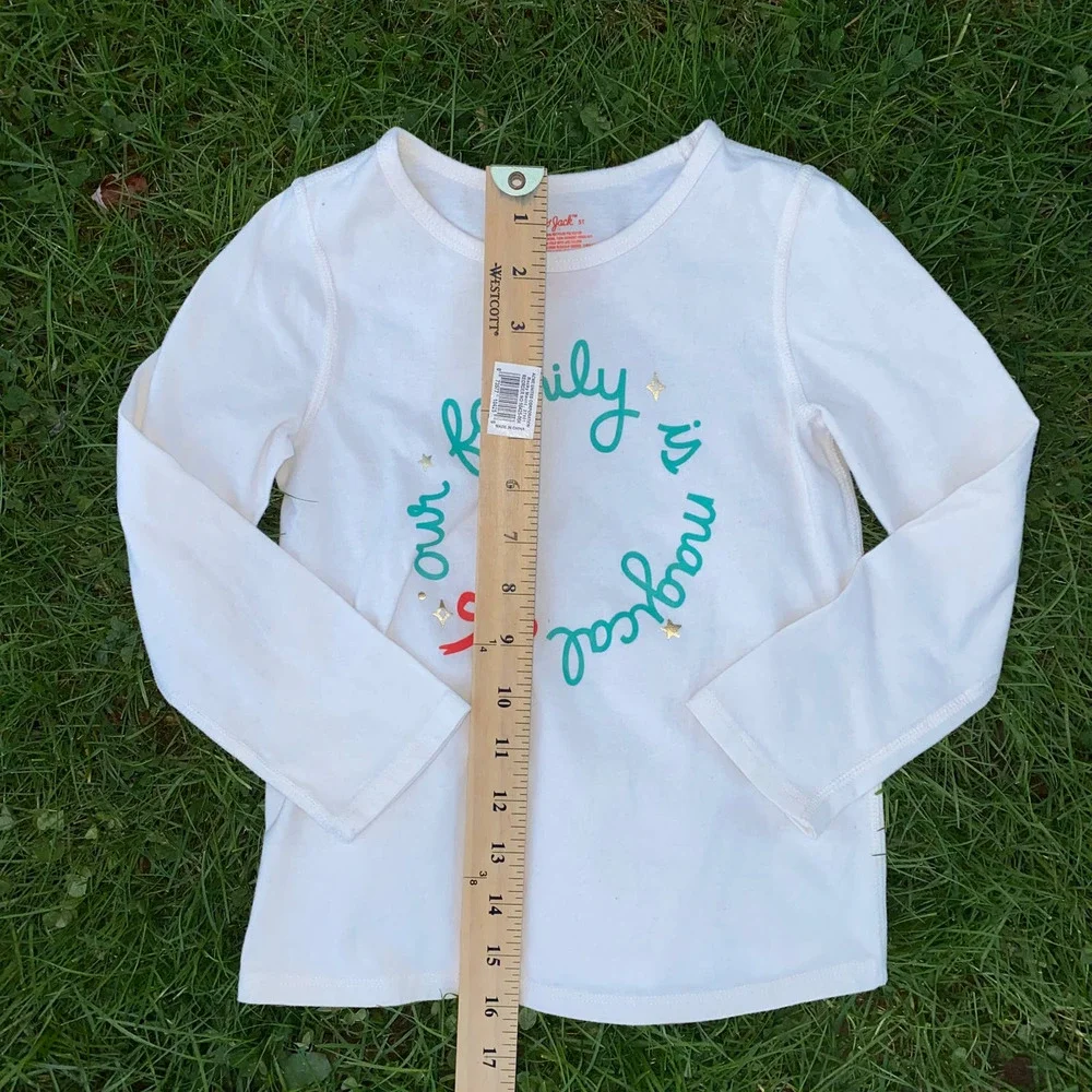 Cat & Jack Holiday Cotton Blend Long Sleeve Shirt (5T)